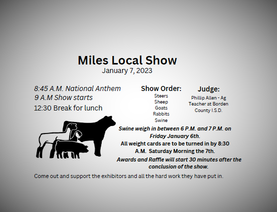 Miles Livestock Show