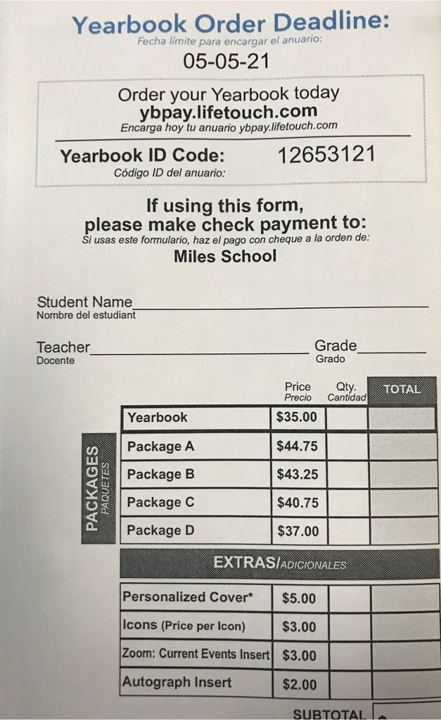 yearbook ID code
