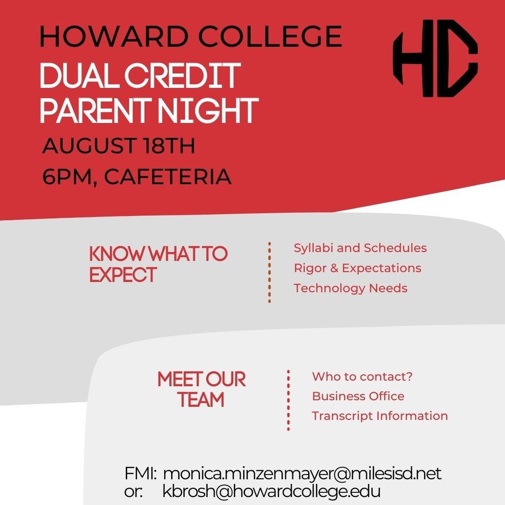 Howard College Dual Credit Training