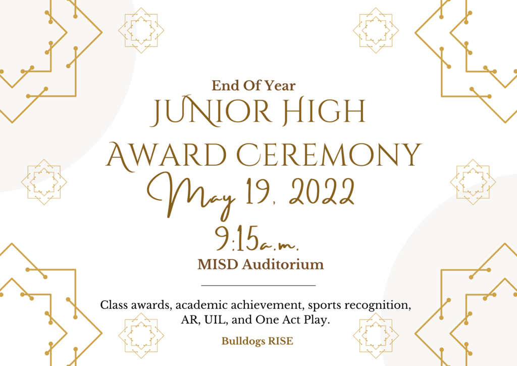 Junior High Awards 05.19.22